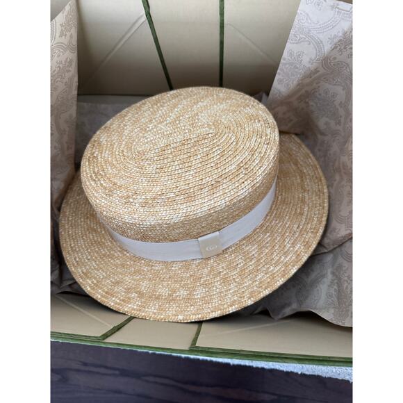 Gucci Raffia Wide-Brimmed Hat BNIB Size medium main image 4
